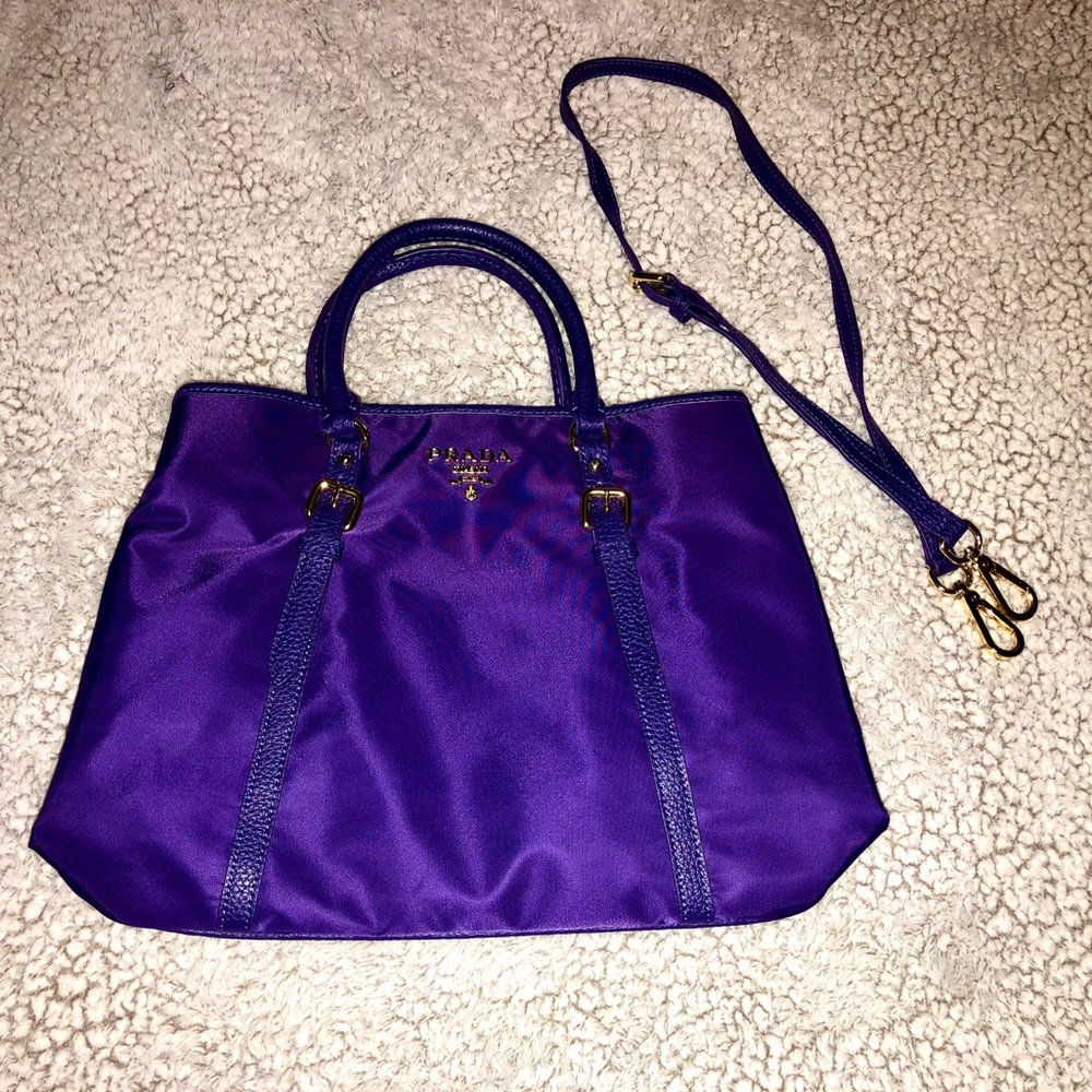 Purple Prada Milano Purse